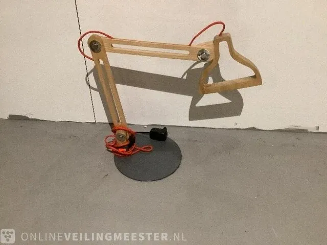 Design bureaulamp bruin/zwart - afbeelding 1 van  4