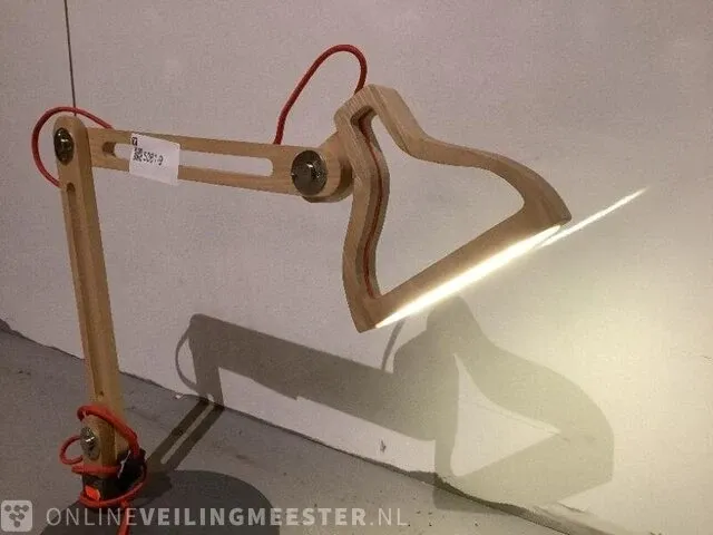 Design bureaulamp bruin/zwart - afbeelding 4 van  4