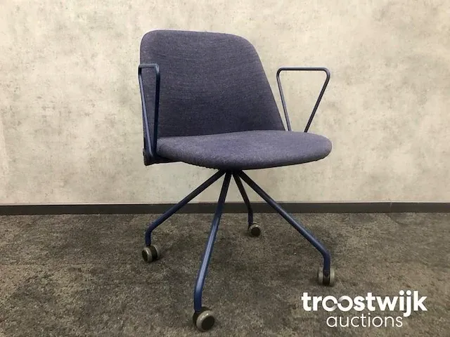 Design bureaustoel - blauw - afbeelding 1 van  9