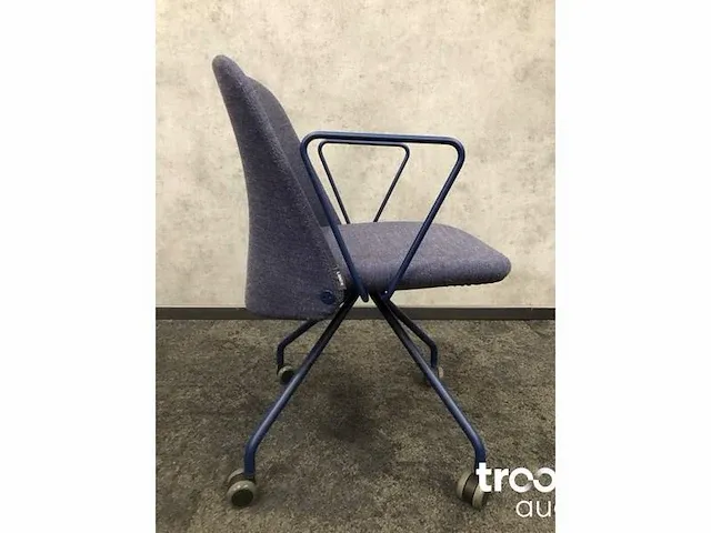 Design bureaustoel - blauw - afbeelding 4 van  9