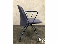 Design bureaustoel - blauw - afbeelding 4 van  9