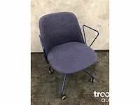Design bureaustoel - blauw - afbeelding 5 van  9