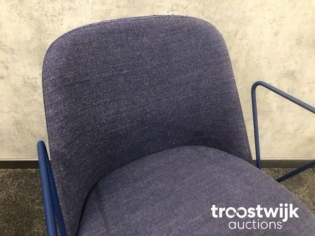 Design bureaustoel - blauw - afbeelding 7 van  9