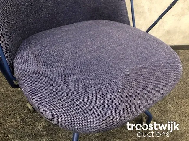 Design bureaustoel - blauw - afbeelding 8 van  9