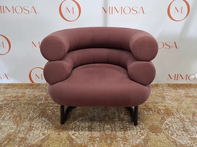 Design fauteuil classicon, bibendum, paars - afbeelding 1 van  6