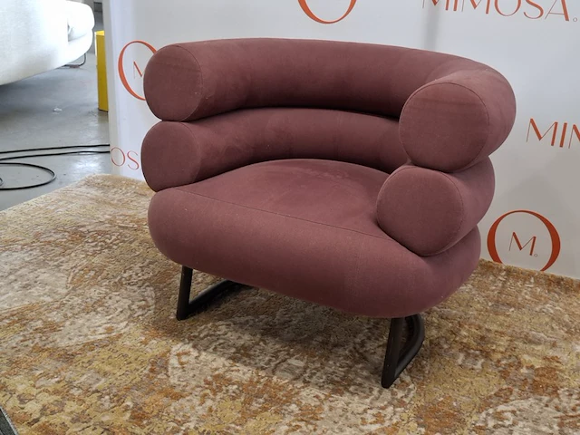 Design fauteuil classicon, bibendum, paars - afbeelding 2 van  6