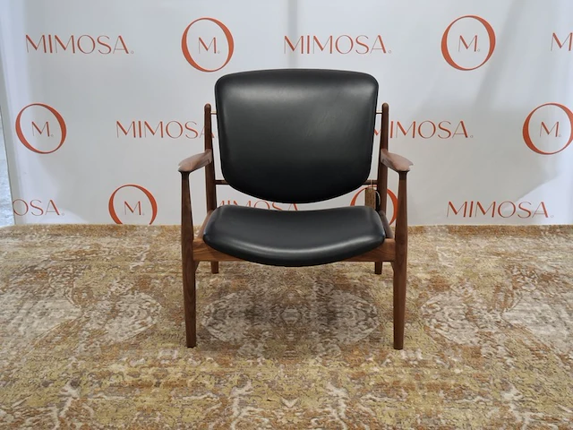 Design fauteuil house of finn juhl, france chair, fj 1360, walnut black, bouwjaar 2023 - afbeelding 1 van  10