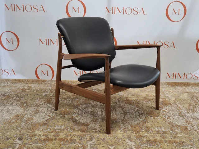 Design fauteuil house of finn juhl, france chair, fj 1360, walnut black, bouwjaar 2023 - afbeelding 3 van  10