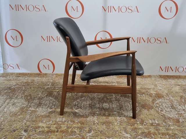Design fauteuil house of finn juhl, france chair, fj 1360, walnut black, bouwjaar 2023 - afbeelding 4 van  10
