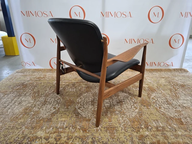 Design fauteuil house of finn juhl, france chair, fj 1360, walnut black, bouwjaar 2023 - afbeelding 5 van  10
