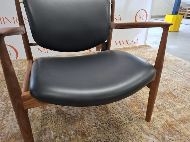 Design fauteuil house of finn juhl, france chair, fj 1360, walnut black, bouwjaar 2023 - afbeelding 6 van  10