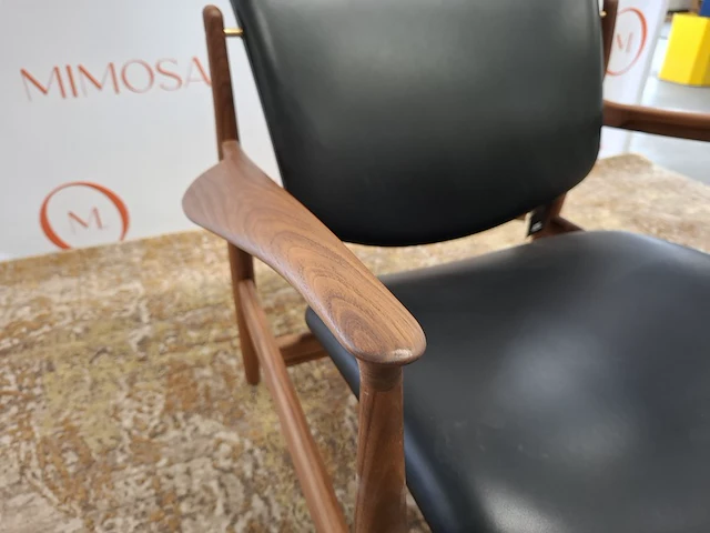 Design fauteuil house of finn juhl, france chair, fj 1360, walnut black, bouwjaar 2023 - afbeelding 7 van  10