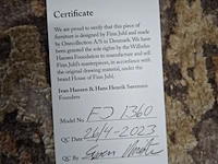 Design fauteuil house of finn juhl, france chair, fj 1360, walnut black, bouwjaar 2023 - afbeelding 10 van  10