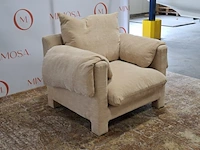 Design fauteuil lemon , la plume armchair, fabtic dedar belsuede - afbeelding 2 van  9