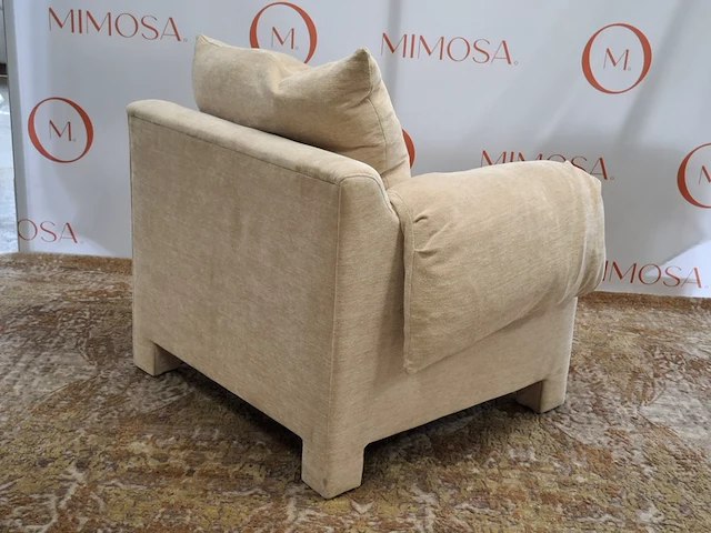 Design fauteuil lemon , la plume armchair, fabtic dedar belsuede - afbeelding 4 van  9