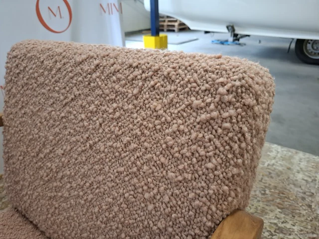 Design fauteuil mazo, arch lounge upholstered 10520, taiga 10946.49 rose - afbeelding 2 van  11