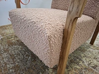 Design fauteuil mazo, arch lounge upholstered 10520, taiga 10946.49 rose - afbeelding 10 van  11