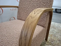 Design fauteuil mazo, arch lounge upholstered 10520, taiga 10946.49 rose - afbeelding 11 van  11