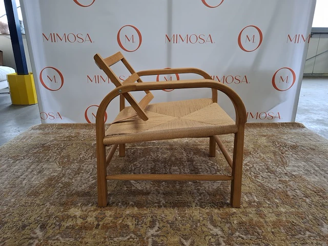 Design fauteuil mazo, arch lounge weave 10800, oak natural oiled - afbeelding 5 van  11
