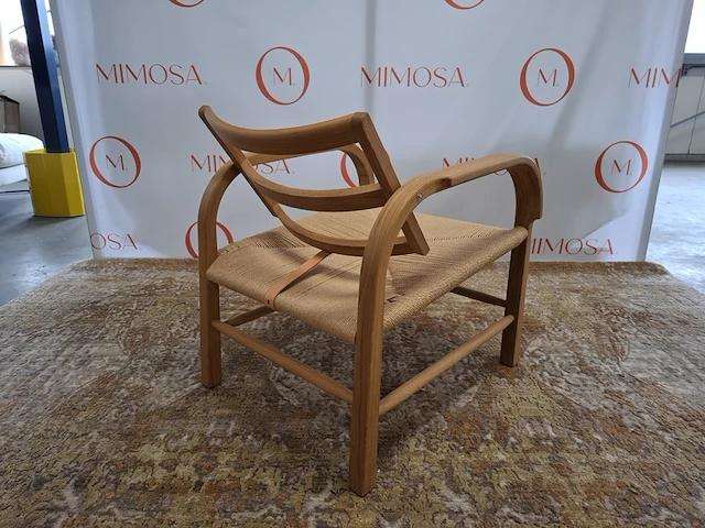 Design fauteuil mazo, arch lounge weave 10800, oak natural oiled - afbeelding 6 van  11