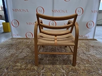 Design fauteuil mazo, arch lounge weave 10800, oak natural oiled - afbeelding 7 van  11