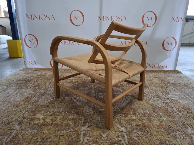 Design fauteuil mazo, arch lounge weave 10800, oak natural oiled - afbeelding 8 van  11