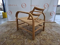 Design fauteuil mazo, arch lounge weave 10800, oak natural oiled - afbeelding 8 van  11