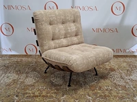 Design fauteuil tacchini, costela zinia09, walnut - afbeelding 3 van  10