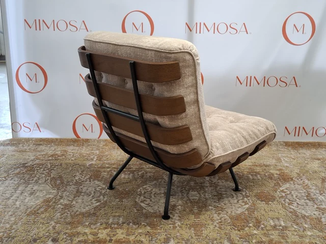 Design fauteuil tacchini, costela zinia09, walnut - afbeelding 5 van  10