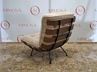 Design fauteuil tacchini, costela zinia09, walnut - afbeelding 7 van  10