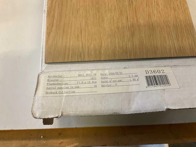 Design floor d3602 pvc visgraat vloer ca. 5,7 m² - afbeelding 3 van  4