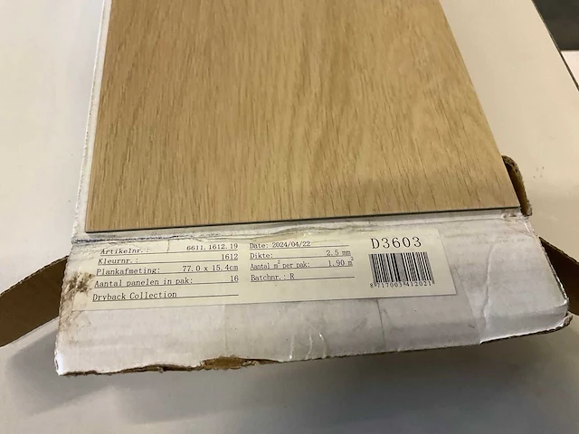 Design floor d3603 pvc visgraat vloer ca. 7,6 m² - afbeelding 3 van  4