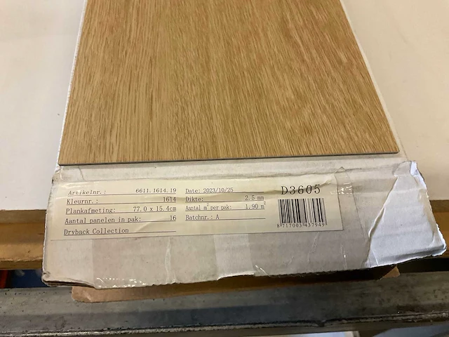 Design floor d3605 pvc visgraat vloer ca. 7,6 m² - afbeelding 3 van  4