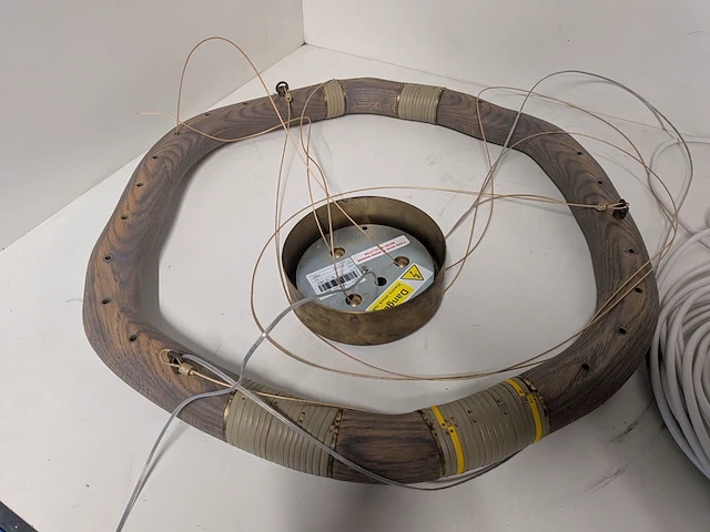 Design hanglamp ochre, pendant wood round lamp drifter - afbeelding 3 van  10