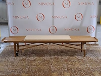 Design houten bank met kussen house of finn juhl, cocktail bench, fj-5151, oak dark oil, bouwjaar 2023 - afbeelding 6 van  8