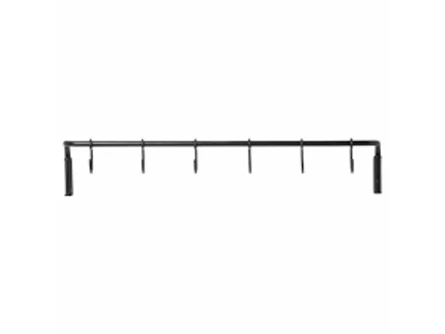 Design keukenstang met handdoekhanger ferm living, kitchen rod 5480 - curvature towel hanger , zwart - brass - afbeelding 1 van  5