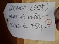 Design krukje , leonard kadid, lemon, athens iroko wood - afbeelding 6 van  6