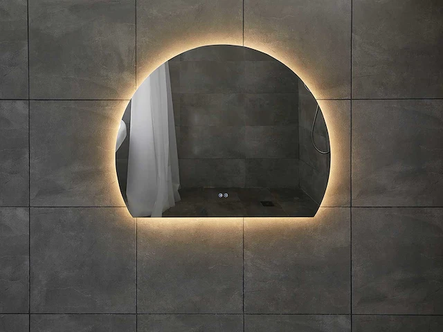Design led spiegel half rond (diverse maten) - afbeelding 7 van  13