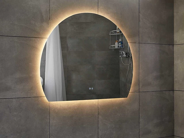 Design led spiegel half rond (diverse maten) - afbeelding 9 van  13