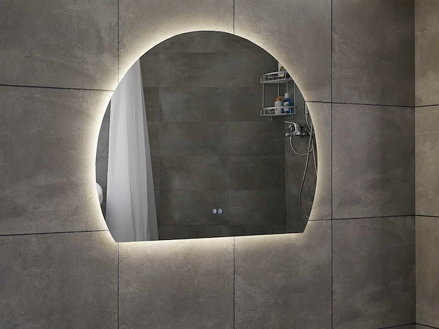 Design led spiegel half rond (diverse maten) - afbeelding 10 van  13