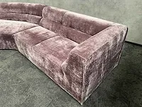 Design loungebank velvet paars - ongebruikt - afbeelding 3 van  20