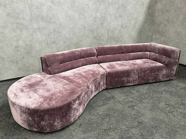 Design loungebank velvet paars - ongebruikt - afbeelding 1 van  20