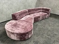 Design loungebank velvet paars - ongebruikt - afbeelding 18 van  20