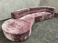 Design loungebank velvet paars - ongebruikt - afbeelding 19 van  20