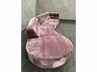 Design loungebank velvet paars - ongebruikt - afbeelding 20 van  20