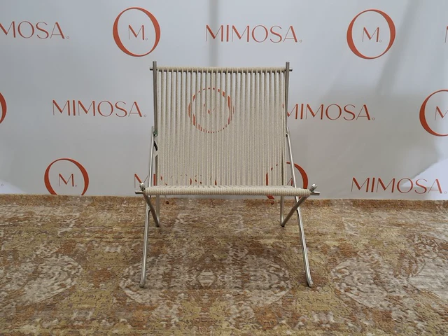 Design loungestoel fritz hansen, design by poul kjaerholm, pk4 - afbeelding 1 van  8