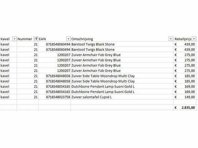 Design meubels waaronder zuiver en dutchbone (11x) - afbeelding 4 van  4