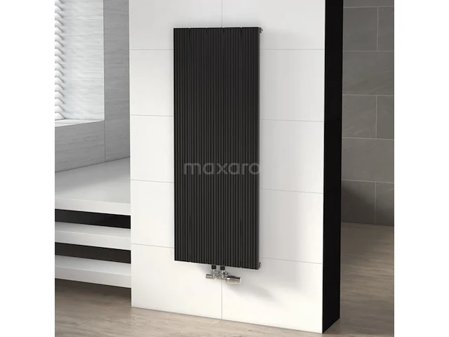 Design radiator 47x120 cm mat zwart uranus - afbeelding 1 van  5