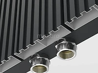 Design radiator 47x120 cm mat zwart uranus - afbeelding 2 van  5