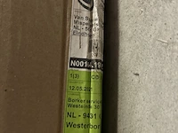 Design radiator 47x120 cm mat zwart uranus - afbeelding 5 van  5